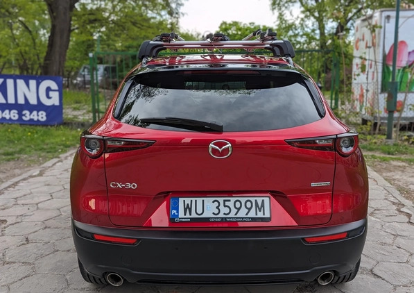 Mazda CX-30 cena 23595 przebieg: 47000, rok produkcji 2021 z Warszawa małe 137